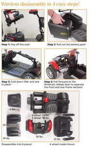 Buzzaround Extreme Full-size Portable 4 Wheel Scooter GB148D by Golden Technologies