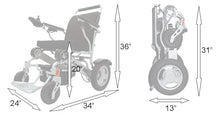 Load image into Gallery viewer, Eagle HD Bariatric Portable Wheelchair